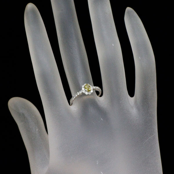 新品 希少 Pt950 カメレオン ダイヤモンド リング 0.244ct FDBGY VS2 D0.30ct