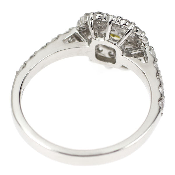 新品 希少  Pt950 カメレオン ダイヤモンド リング 0.222ct FDBGY VS2 D0.78ct