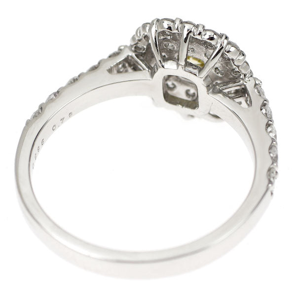 新品 希少 Pt950 カメレオン ダイヤモンド リング 0.285ct FDBGY VS2 D0.78ct