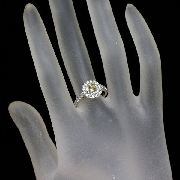 新品 希少 Pt950 カメレオン ダイヤモンド リング 0.285ct FDBGY VS2 D0.78ct