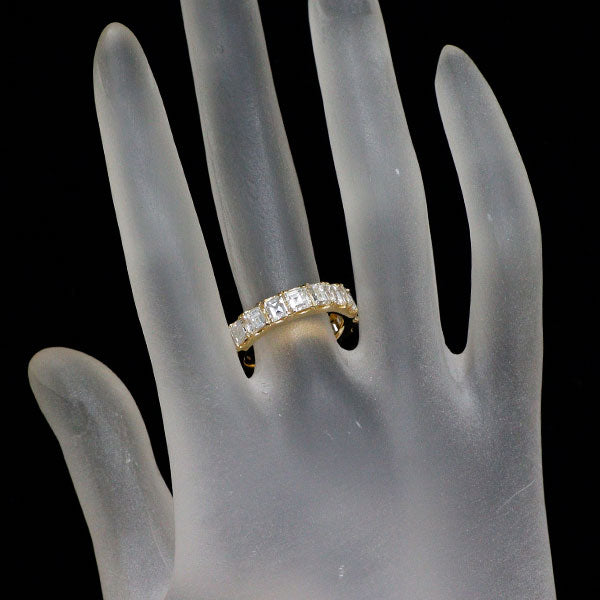 新品 K18YG カレカット ダイヤモンド リング 3.001ct D-H VVS2-VS2 ハーフエタニティ