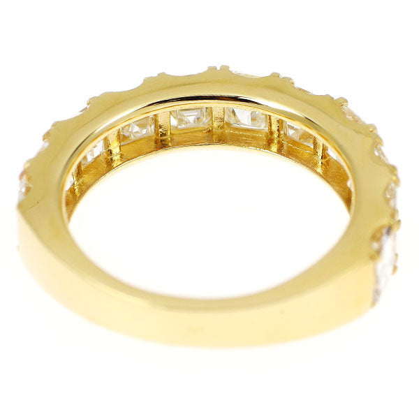新品 K18YG カレカット ダイヤモンド リング 3.001ct D-H VVS2-VS2 ハーフエタニティ
