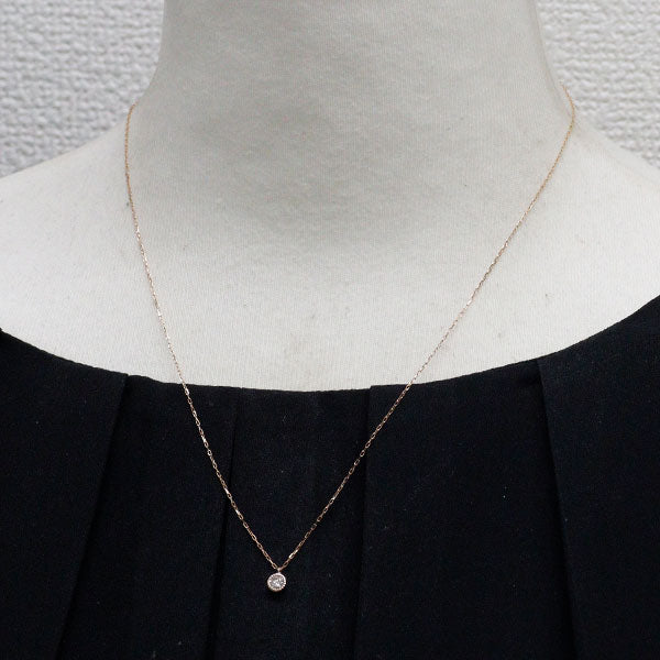 K18PG ダイヤモンド ペンダントネックレス 0.15ct