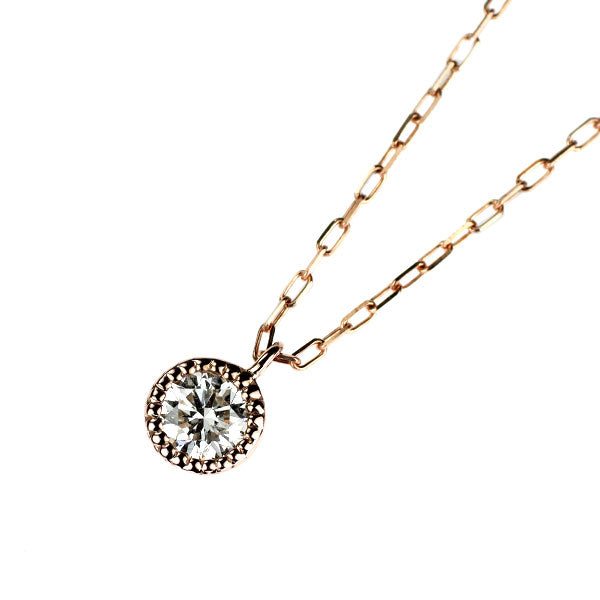 K18PG ダイヤモンド ペンダントネックレス 0.15ct