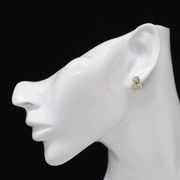 K18YG ダイヤモンド ピアス 1.00ct フラワー