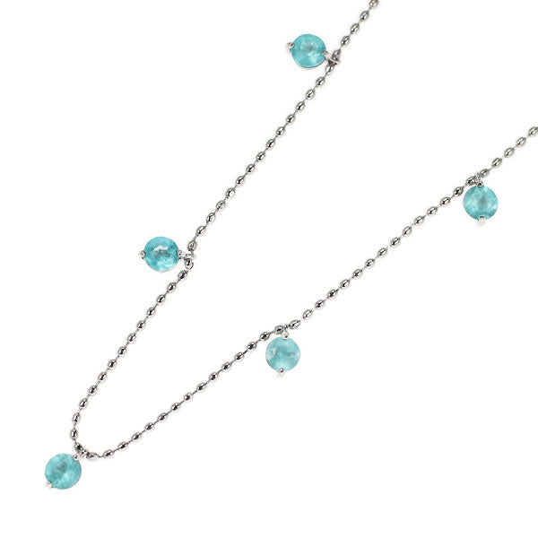 K18WG アパタイト ネックレス 0.56ct ステーション