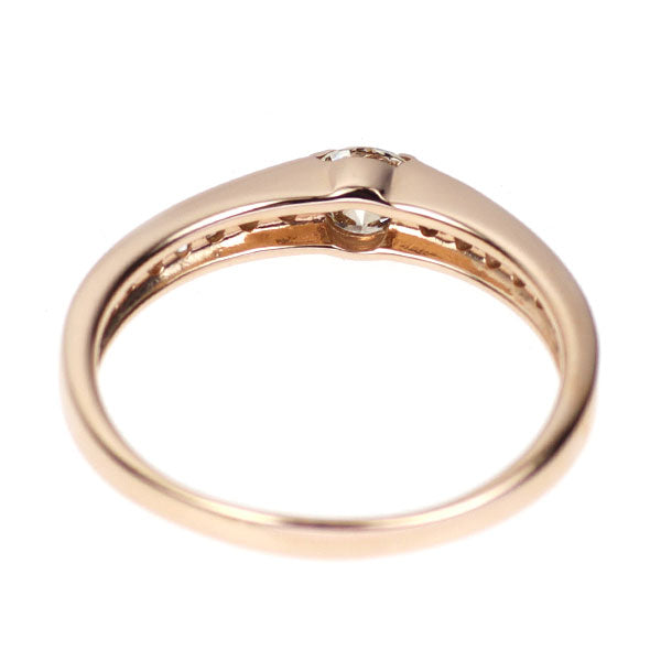 K18PG ダイヤモンド  リング 0.36ct D0.21ct
