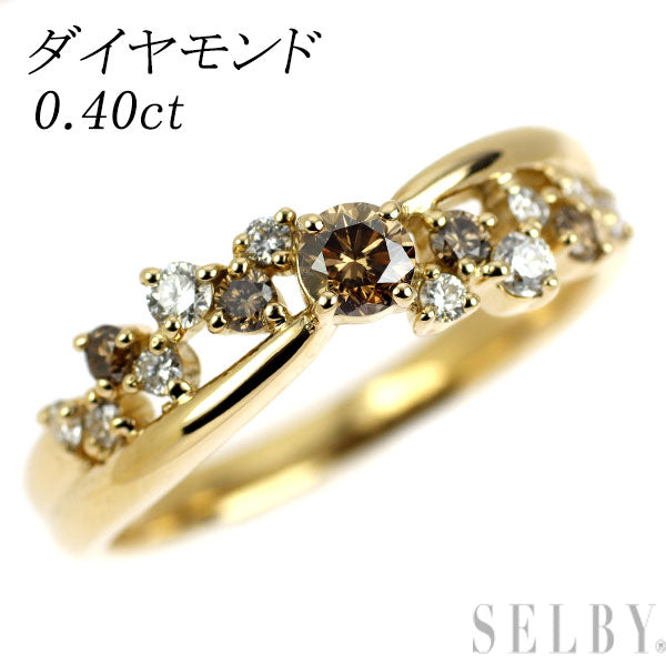 K18YG ダイヤモンド リング 0.40ct