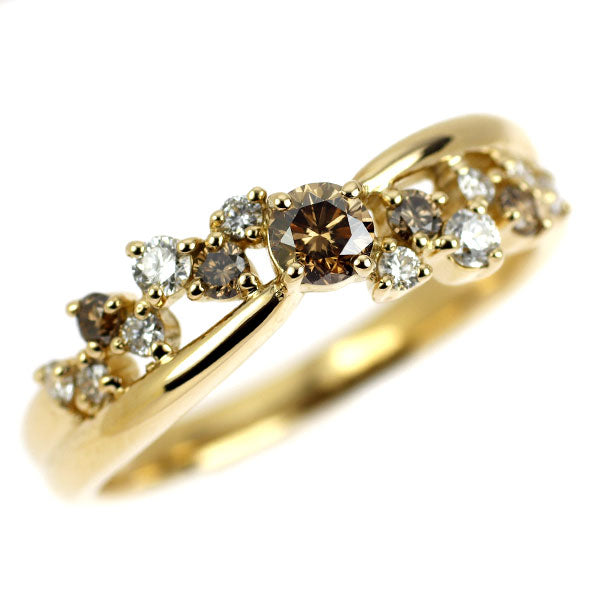 K18YG ダイヤモンド リング 0.40ct