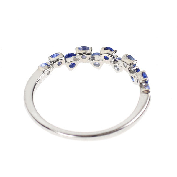 K18WG サファイア リング 0.35ct ピンキー