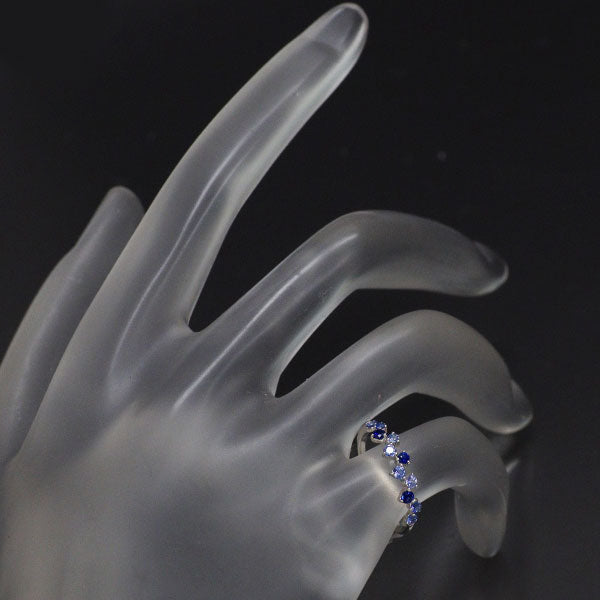 K18WG サファイア リング 0.35ct ピンキー