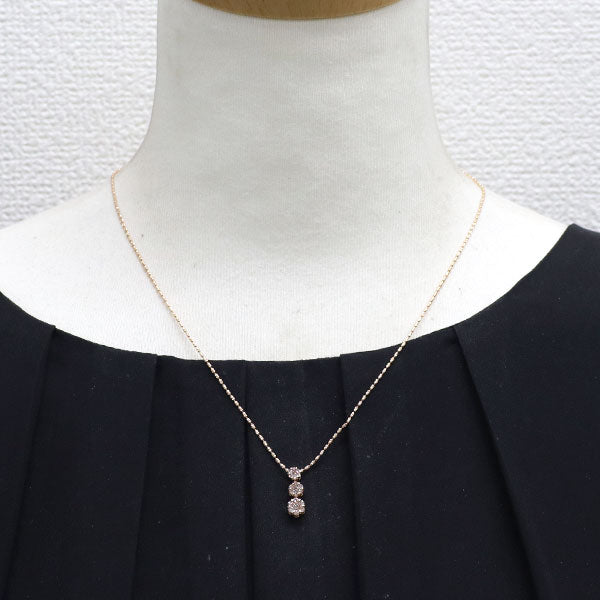 K18PG ダイヤモンド ペンダントネックレス 0.41ct