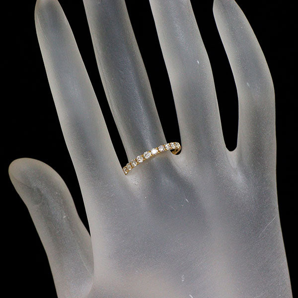 K18YG ダイヤモンド リング 0.30ct ハーフエタニティ