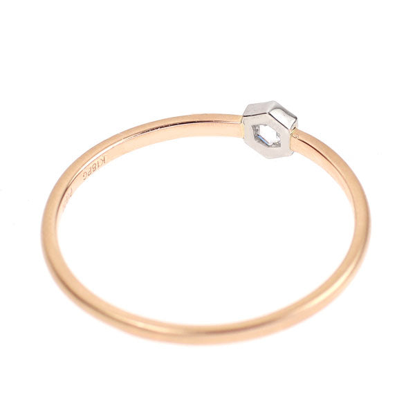 K18/Pt900 ダイヤモンド リング 0.06ct