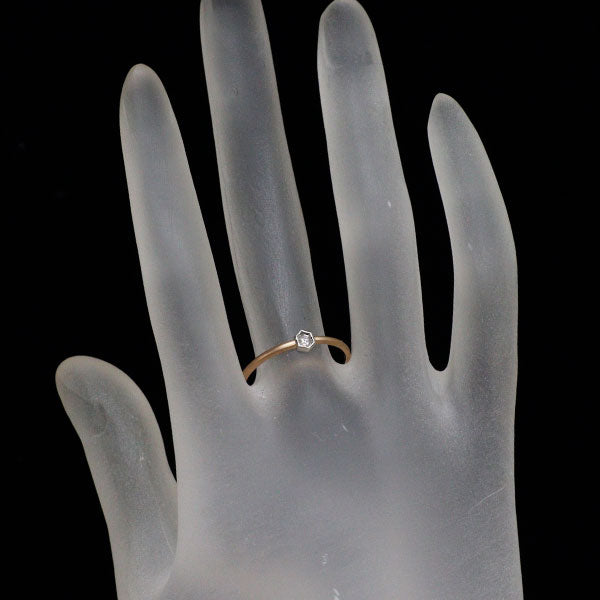 K18/Pt900 ダイヤモンド リング 0.06ct