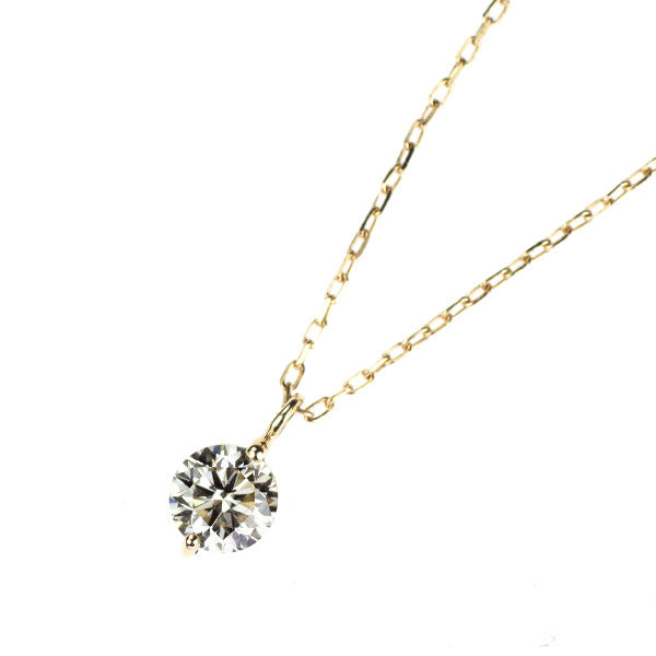 K10YG ダイヤモンド ペンダントネックレス 0.16ct
