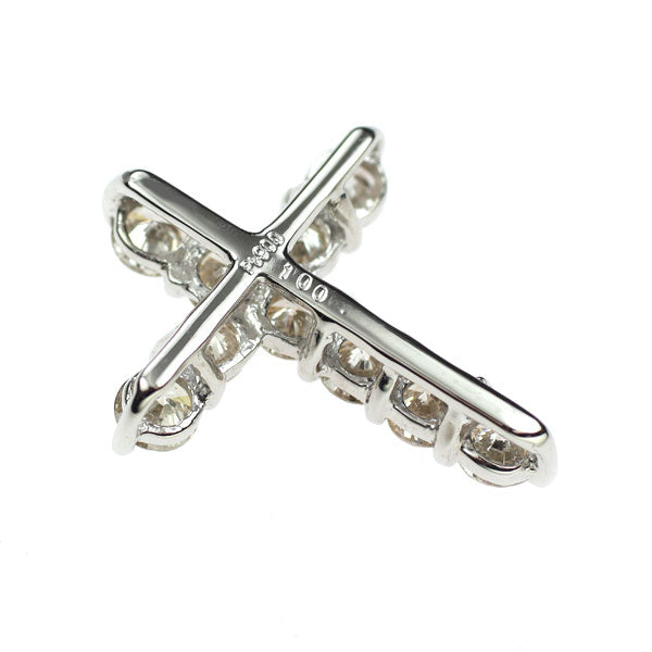 Pt900 ダイヤモンド ペンダントトップ 1.00ct クロス