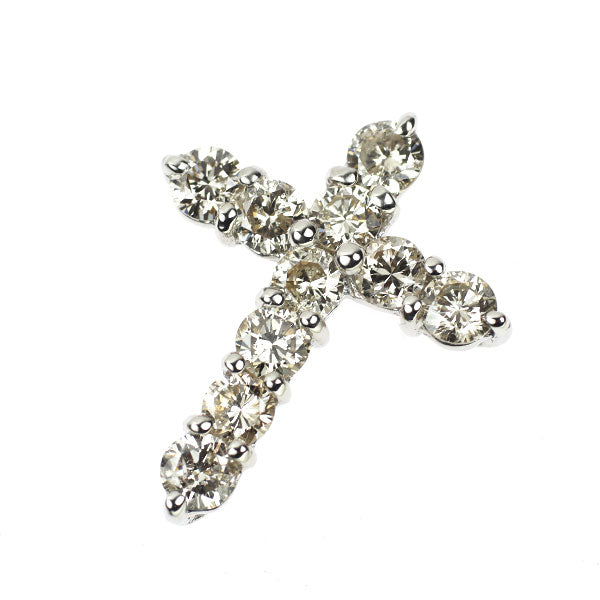 Pt900 ダイヤモンド ペンダントトップ 1.00ct クロス