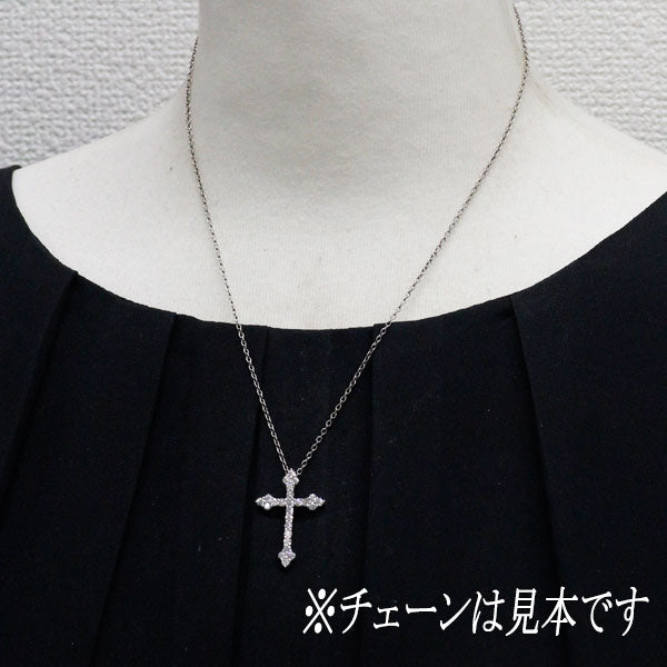 Pt900 ダイヤモンド ペンダントトップ 1.00ct クロス