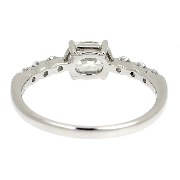 Pt900 ダイヤモンド リング 0.524ct D0.21ct