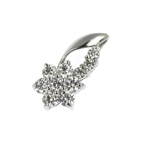 Pt900 ダイヤモンド ペンダントトップ 0.50ct フラワー