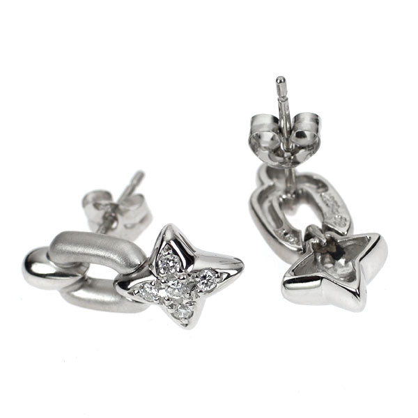 Pt850 ダイヤモンド ピアス 0.14ct