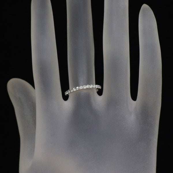 K18WG ダイヤモンド リング 0.24ct ハーフエタニティ