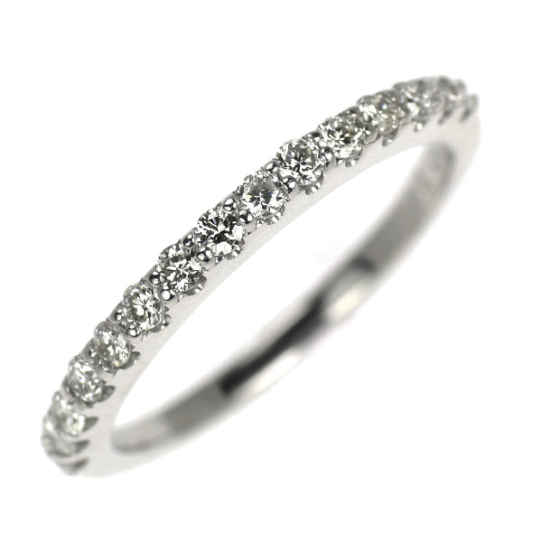K18WG ダイヤモンド リング 0.24ct ハーフエタニティ