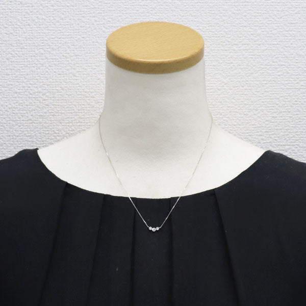 Pt900/ Pt850 ダイヤモンド ペンダントネックレス 0.13ct