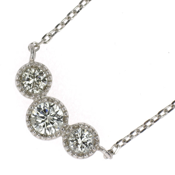 Pt900/ Pt850 ダイヤモンド ペンダントネックレス 0.13ct