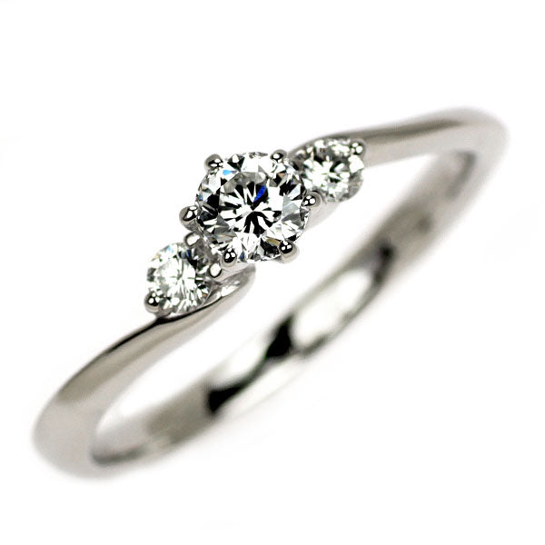 D&D144 Pt900 144面カットダイヤモンド リング 0.249ct E VS1 D0.11ct タイニーブートニア