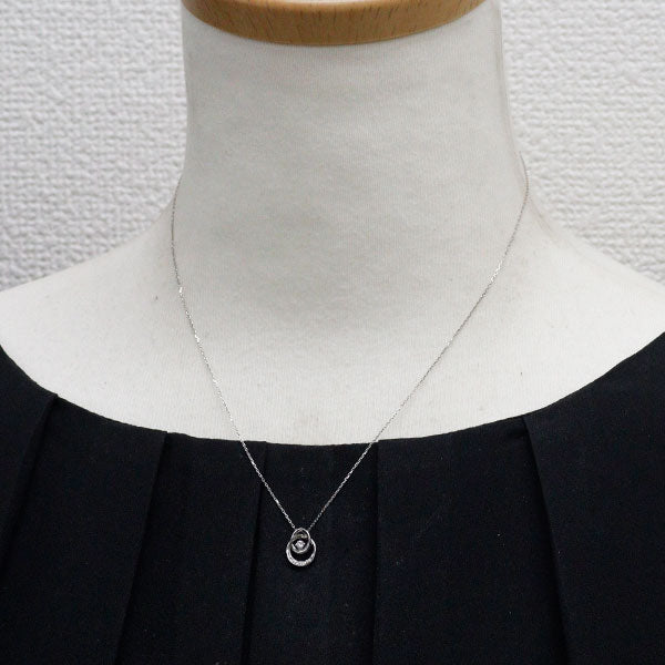 スタージュエリー Pt950 ダイヤモンド ペンダントネックレス 0.04ct