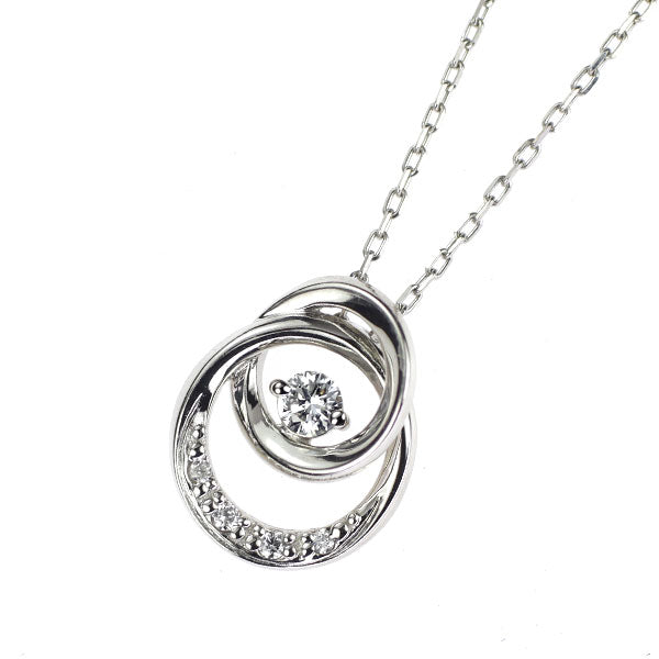 スタージュエリー Pt950 ダイヤモンド ペンダントネックレス 0.04ct