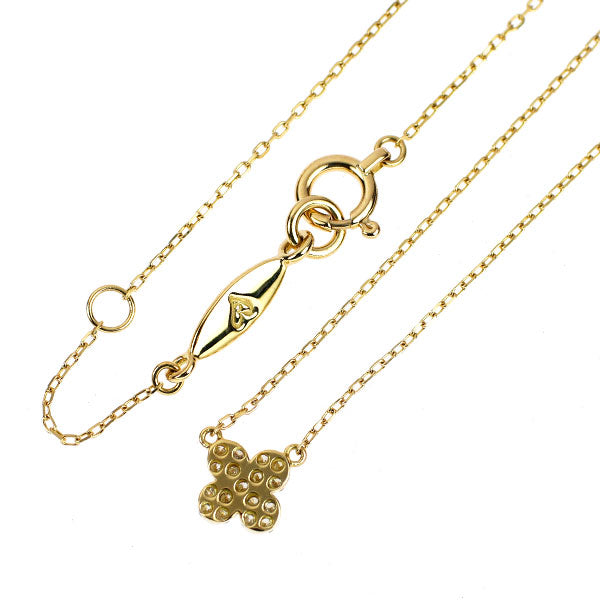 アーカー/ahkah K18YG ダイヤモンド ペンダントネックレス 0.07ct ヴィヴィアンクチュール ペタルパヴェ