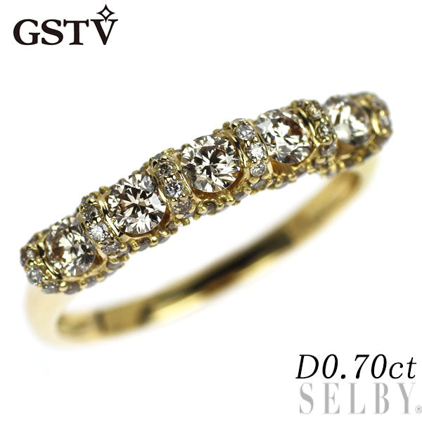 GSTV K18YG ダイヤモンド リング 0.70ct