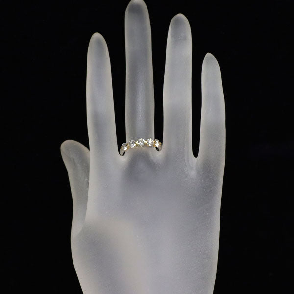 ブルーリバー K18YG/Pt900 ダイヤモンド リング 1.01ct 一文字