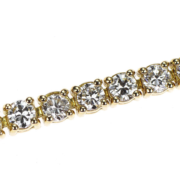 K18YG ダイヤモンド ブレスレット 5.00ct テニス