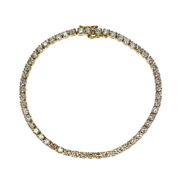 K18YG ダイヤモンド ブレスレット 5.00ct テニス