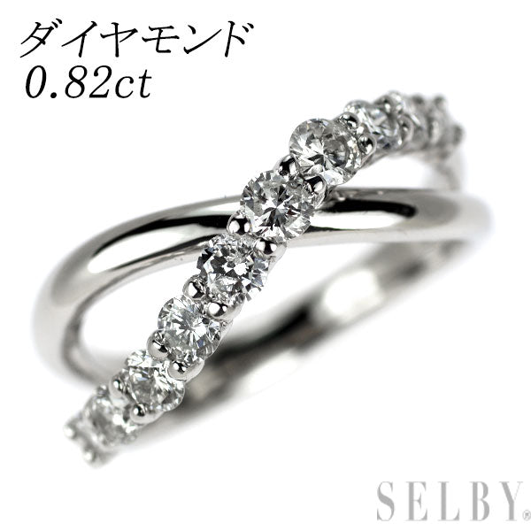 Pt900 ダイヤモンド リング 0.82ct