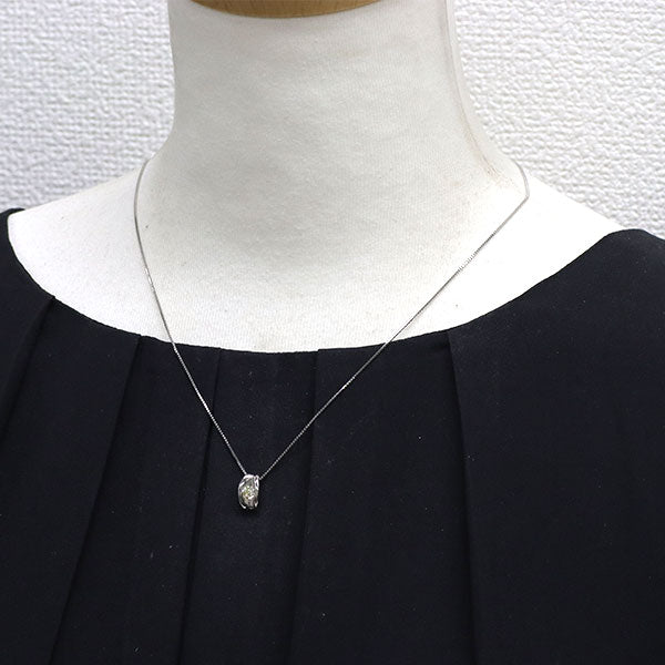 Pt900/ Pt850 オクタゴナル多面カット ダイヤモンド ペンダントネックレス 0.292ct