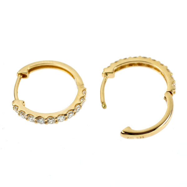 K18YG ダイヤモンド フープピアス 0.50ct