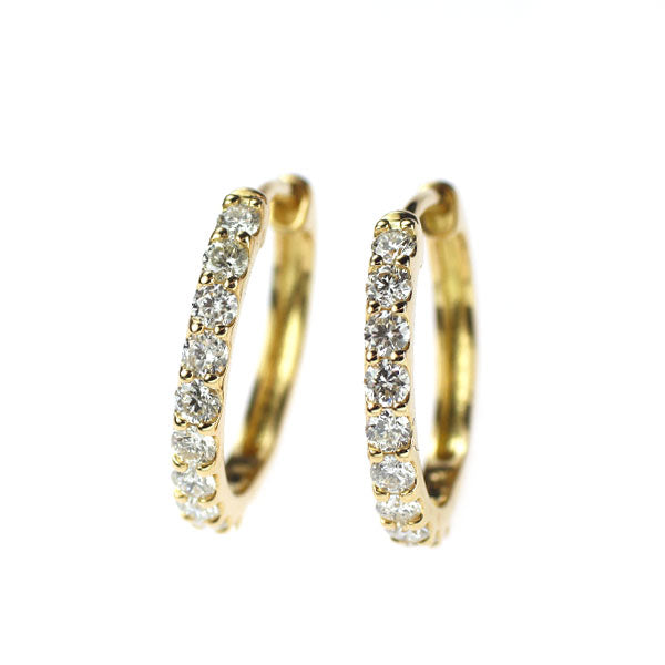 K18YG ダイヤモンド フープピアス 0.50ct