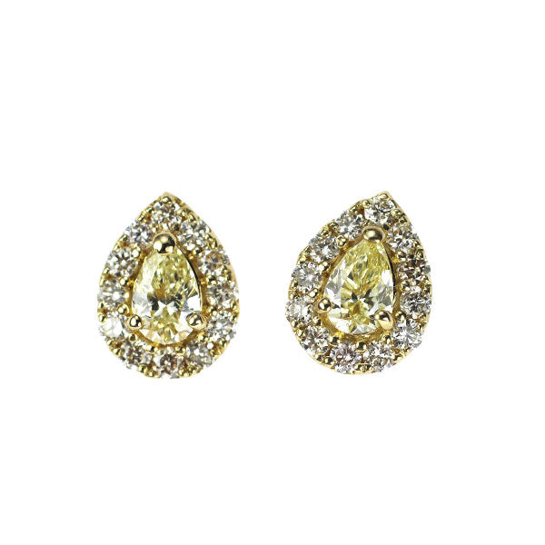 K18YG ダイヤモンド ピアス 0.40ct