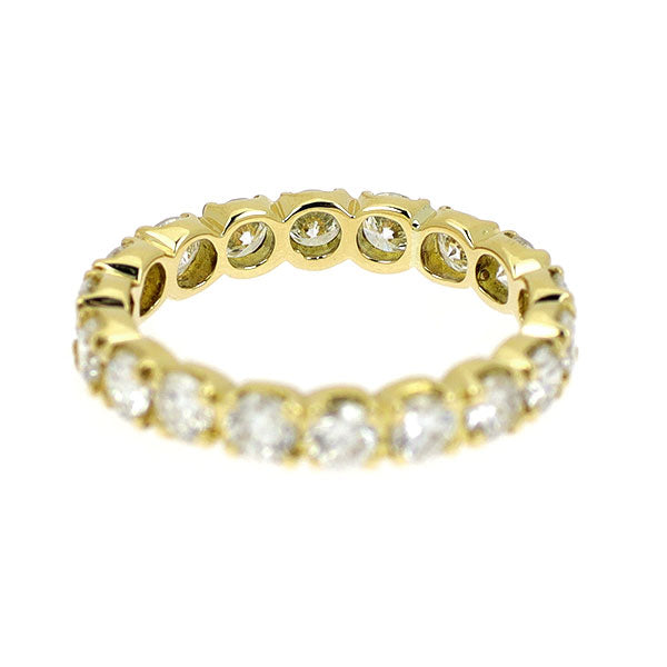 K18YG ダイヤモンド リング 0.90ct ピンキー フルエタニティ
