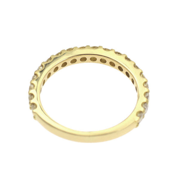 K18YG ダイヤモンド リング 0.48ct ピンキー セミエタニティ