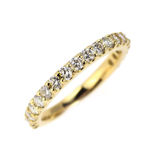 K18YG ダイヤモンド リング 0.48ct ピンキー セミエタニティ