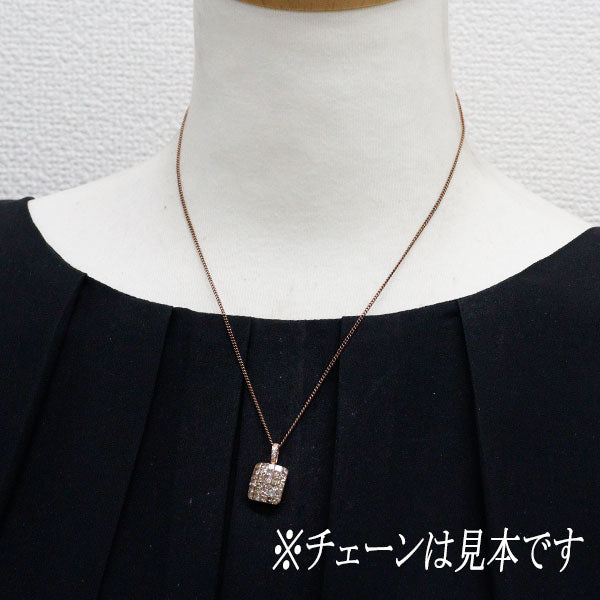 K18PG ダイヤモンド ペンダントトップ 2.25ct ミステリーセッティング