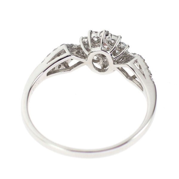 Pt950 天然ピンク /カラーレス ダイヤモンド リング 0.067ct D0.36ct