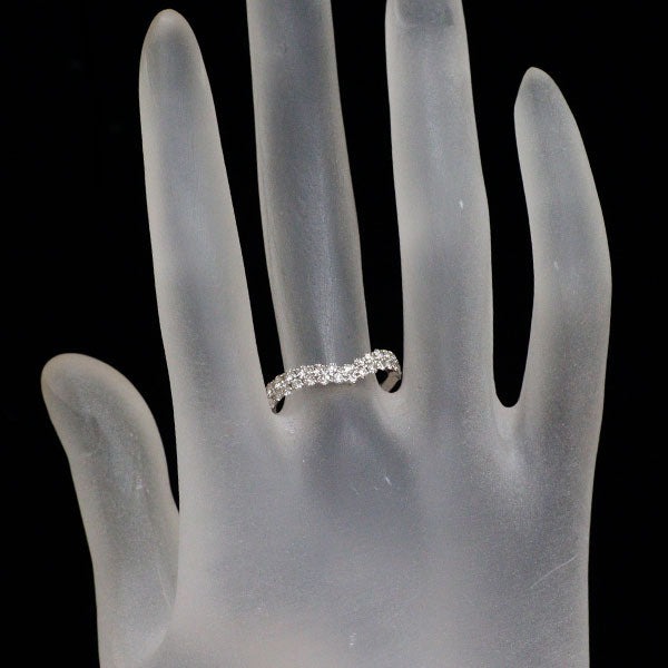 Pt950 ダイヤモンド リング 0.55ct V字
