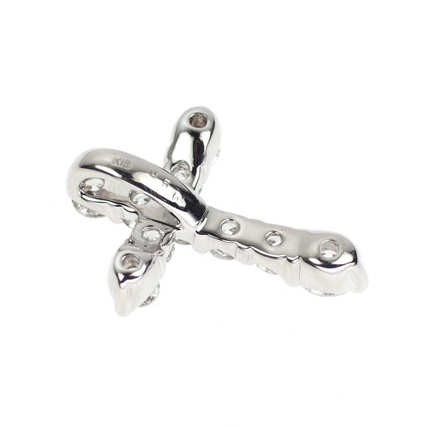 K18WG ダイヤモンド ペンダントトップ 0.51ct クロス